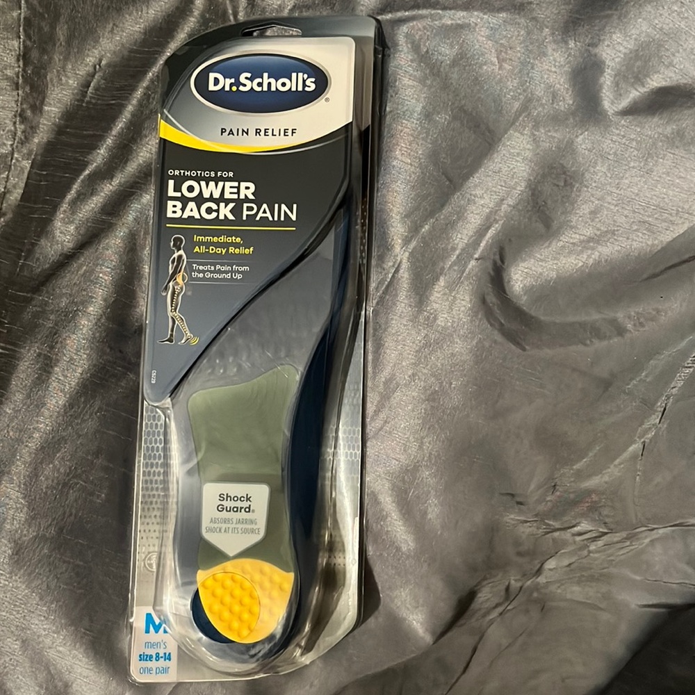 Dr. Scholl’s shoe inserts(pair). Orthotics for lower back pain Men’s size 8-14